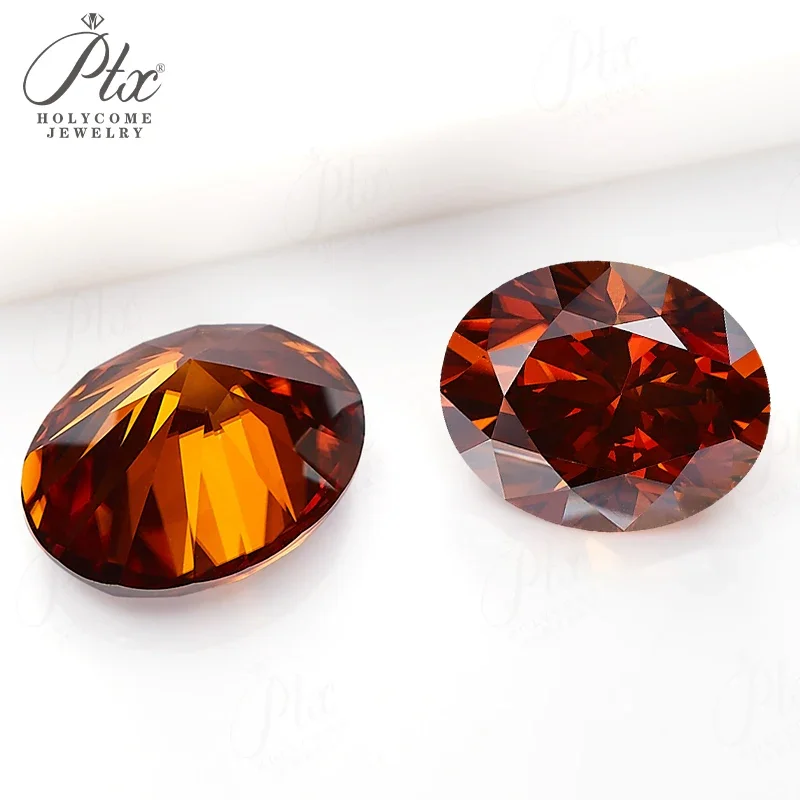 Moissanit-Diamant Asscher Oval Birnenförmiger Schliff mit GRA-Zertifikat Granatfarbe VVS1 Reinheit Perlen für Schmuckherstellung Charms – Detail 12