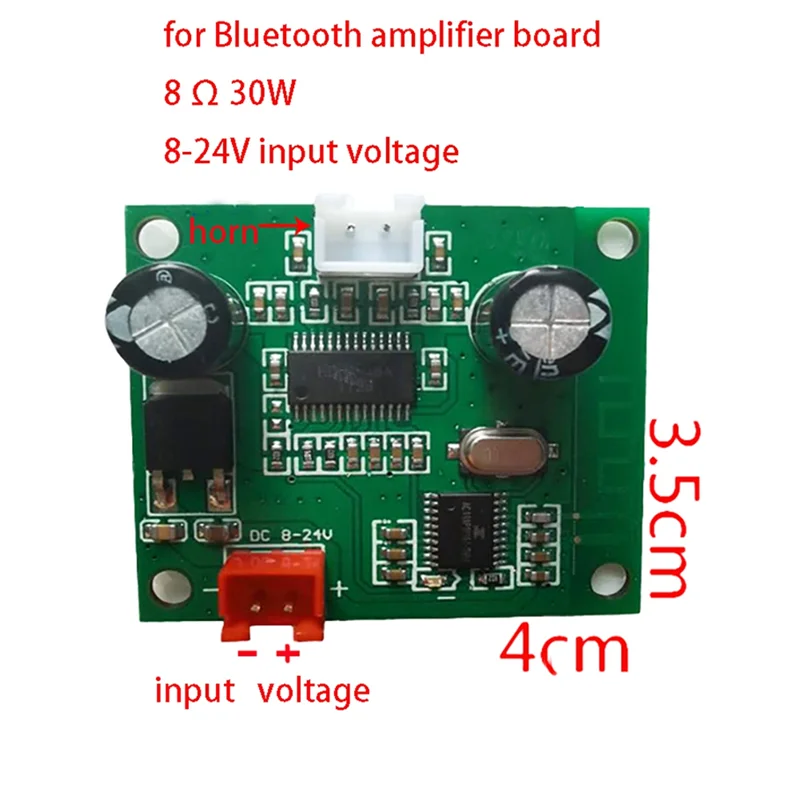 Excellent-30W Bluetooth Power Amplifier TWS Speaker Sound Module Board Audio Receiver Amplifier Board Durable Easy Install