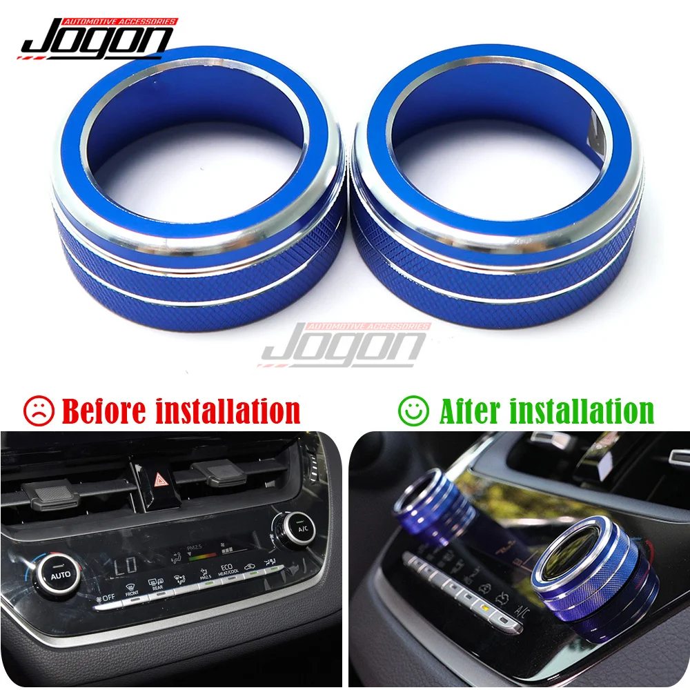 

Air Conditioning Knob Decorative Cover Ring For Toyota Corolla(E210) 2019 - 2022 Adjust Trim Cover Car Styling Accessories