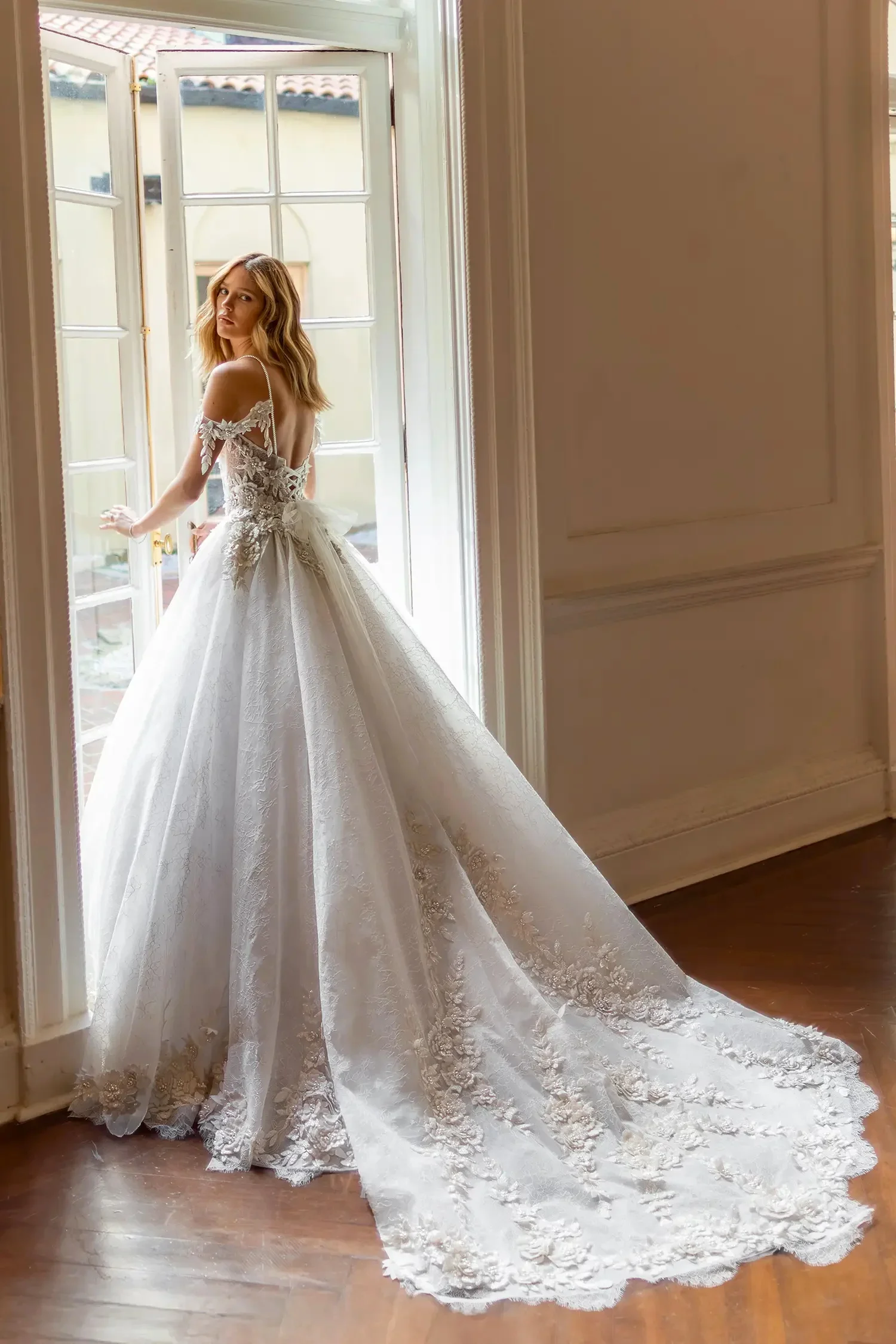 Vestidos de casamento de renda vestido de baile vestido de casamento mulher luxo 2025 espartilho vestidos de novia boda civil sob medida