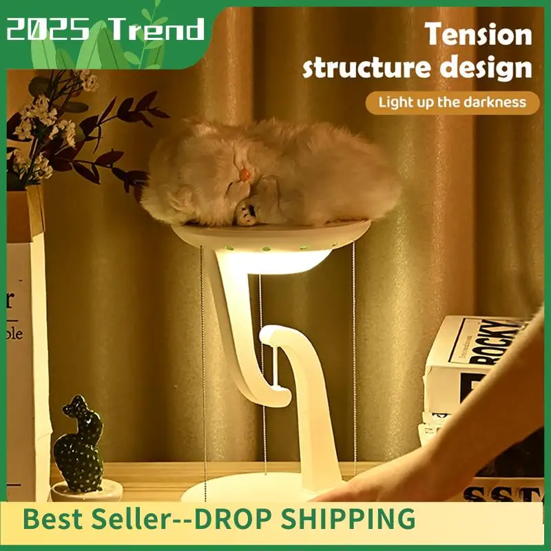 AD33 HOT LED Wireless Charging Desk Lamp With Touch Control For Bedroom - Floating Design Novelty Night Light