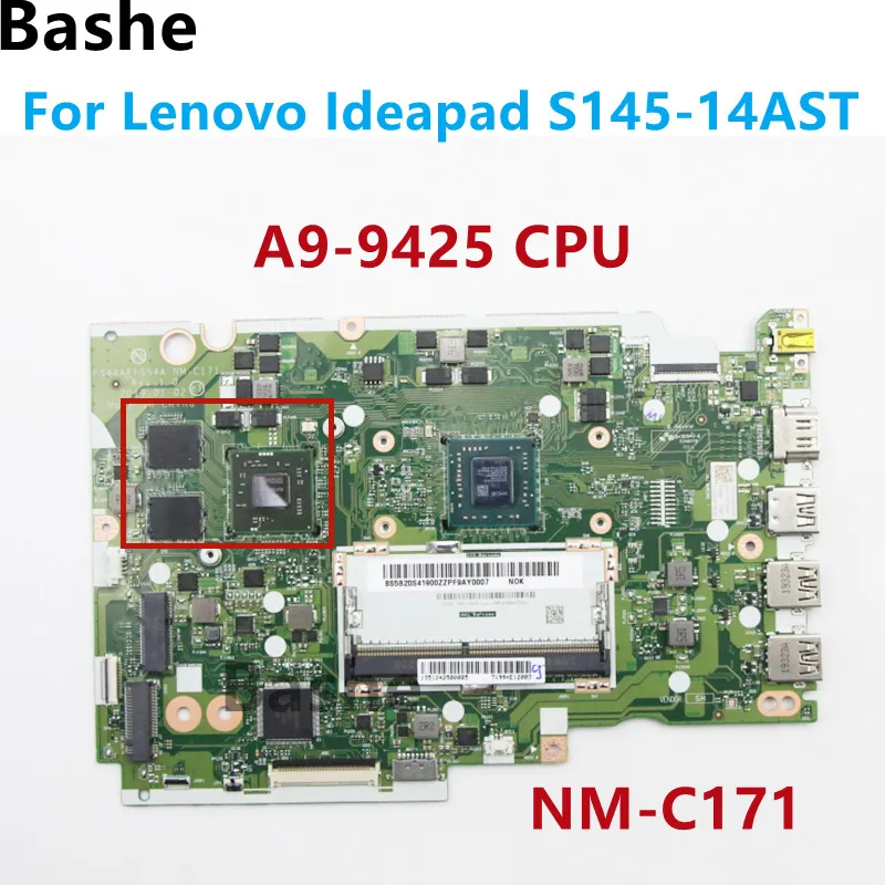 

NMC171 NM-C171 Motherboard, For Lenovo Ideapad S145-14AST Laptop Motherboard, With A9-9425 AMD CPU, 100% test