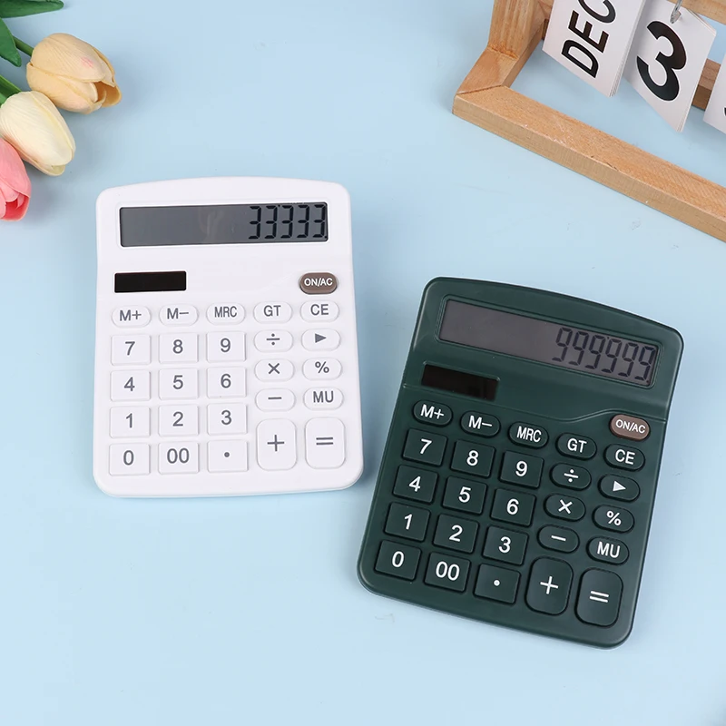 1PC Solar Scientific Calculator Large Display Office Cute Calculator Desktop Financial Office Computer Calculators