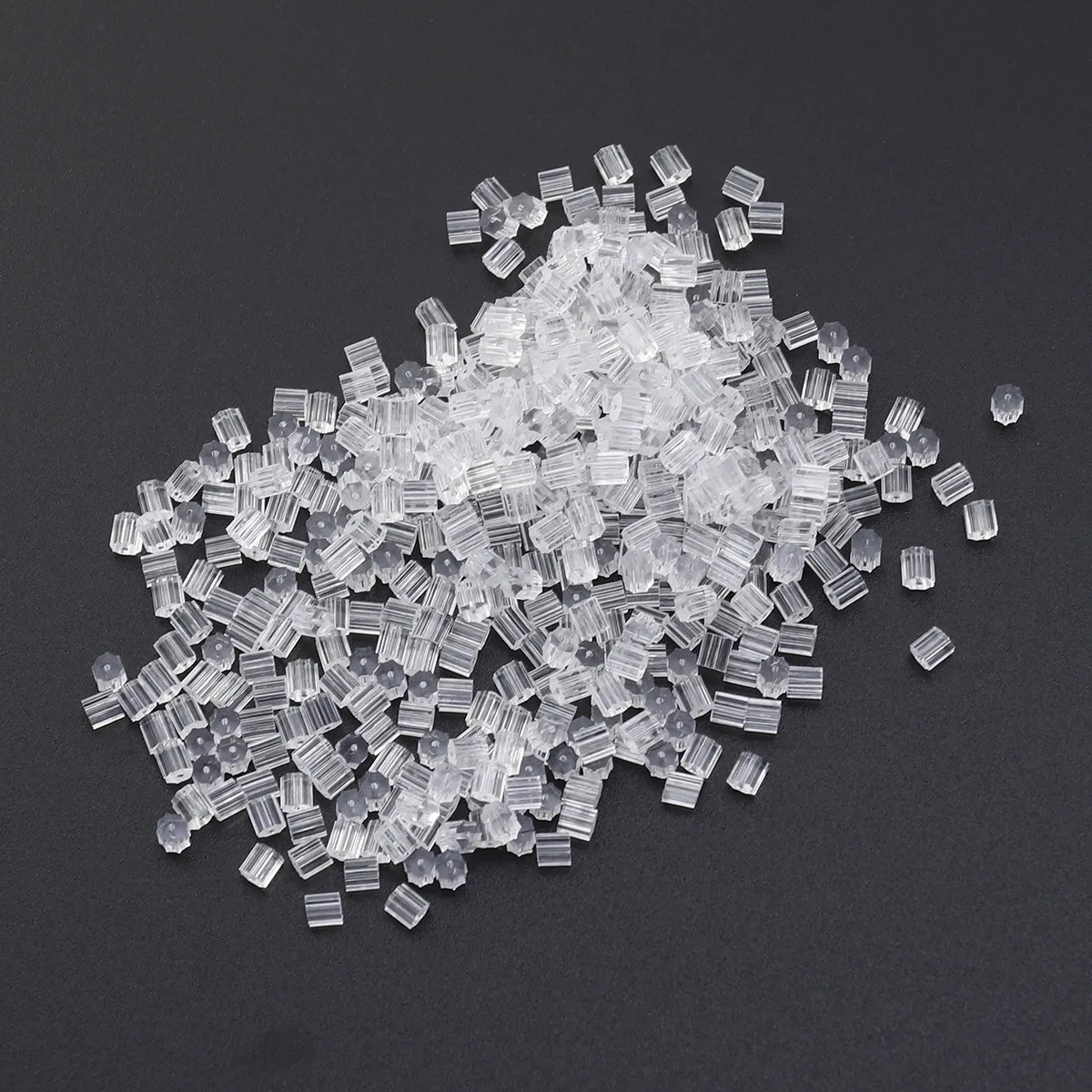 500 pcs Ear Silicone Halloween Christmas New Year Plastic Earring Backs Ear Back Ear Back Stoppers Earring Back Plug Clear