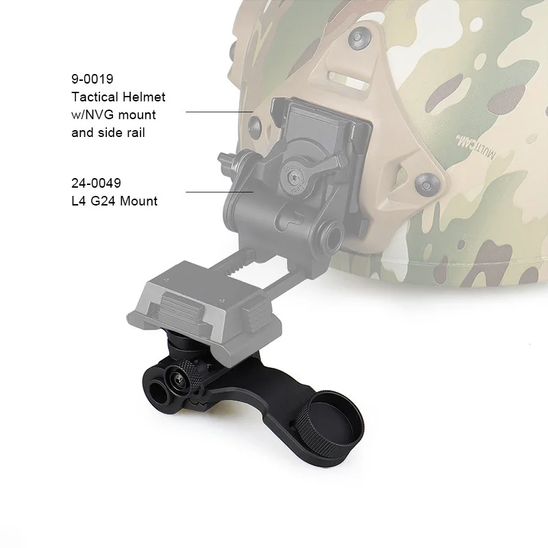 Tactical  Metal J Arm N-VG Mount Helmet Bracket Adapter for Hunting Airsoft Pvs 14 Night Vision Goggles Dovetail J Arm gz240245