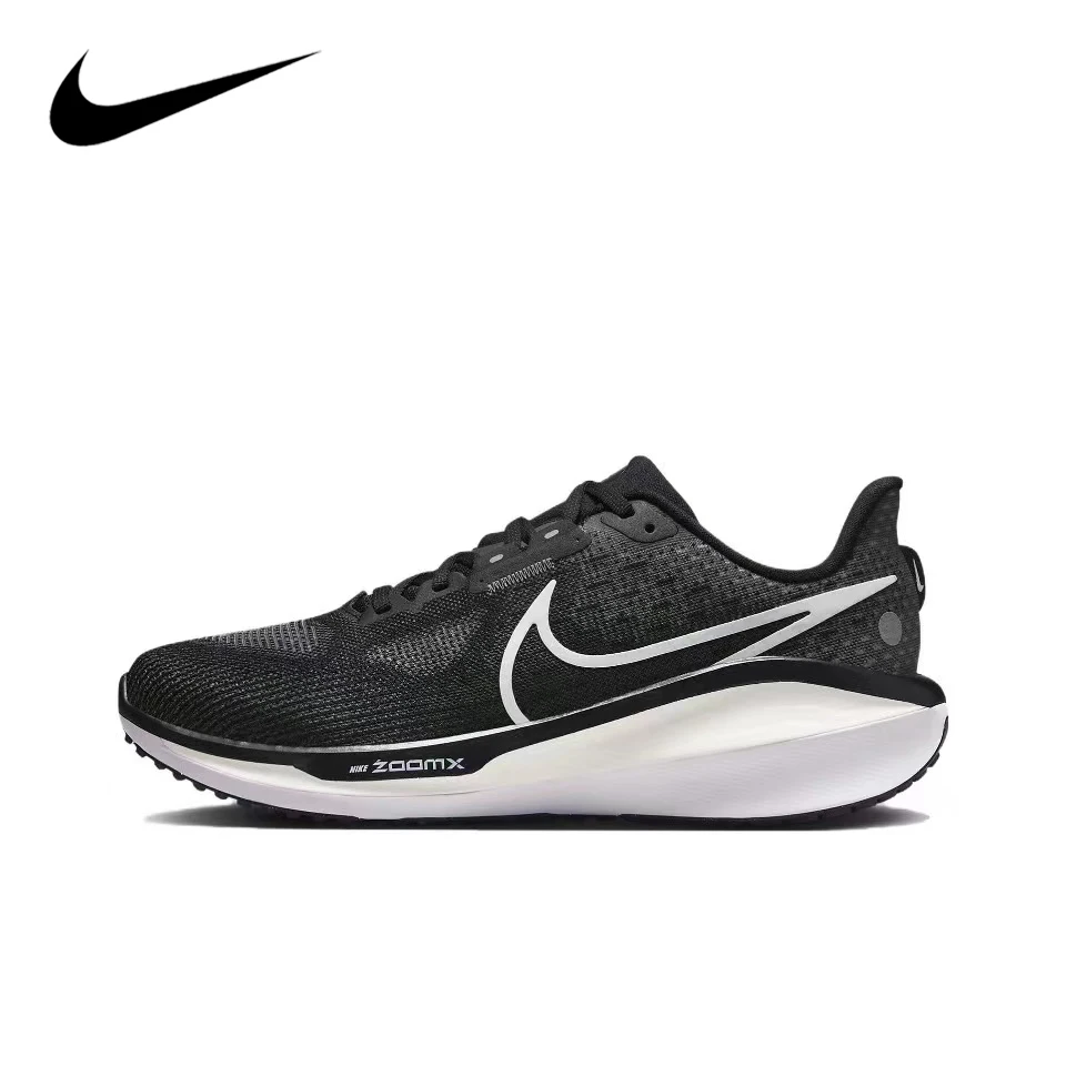 Nike-vomero 17, cor preto e branco, unisex, respirável, profissional, casual, corrida, maratona, original, fb1309-004