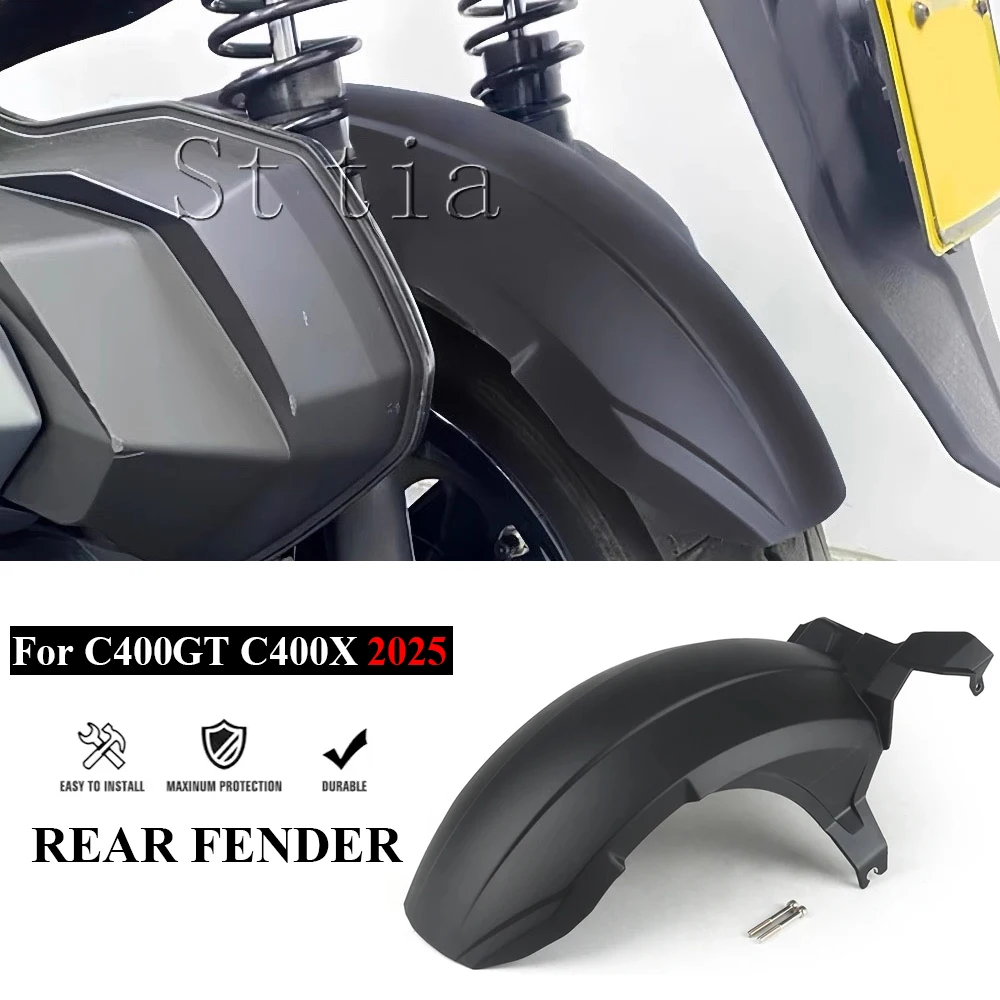 Motorrad Erweiterter Kotflügel Hinten Kotflügel Für BMW C400GT C400X 2025- Erweitern Upgrade Die Wasser Schallwand Spritzschutz Verlängern Design