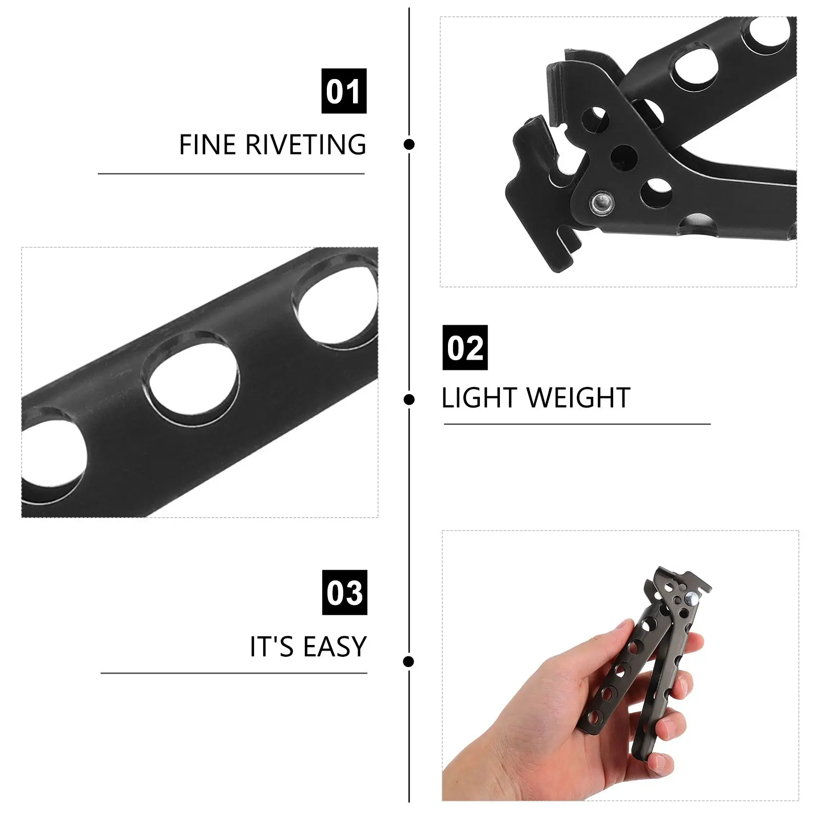 

Non-Rust Aluminum Anti-Scald Pot Clamp Cookware Holder Pan Gripper Bowl Clipper Camping Accessory For Kitchen Outdoor