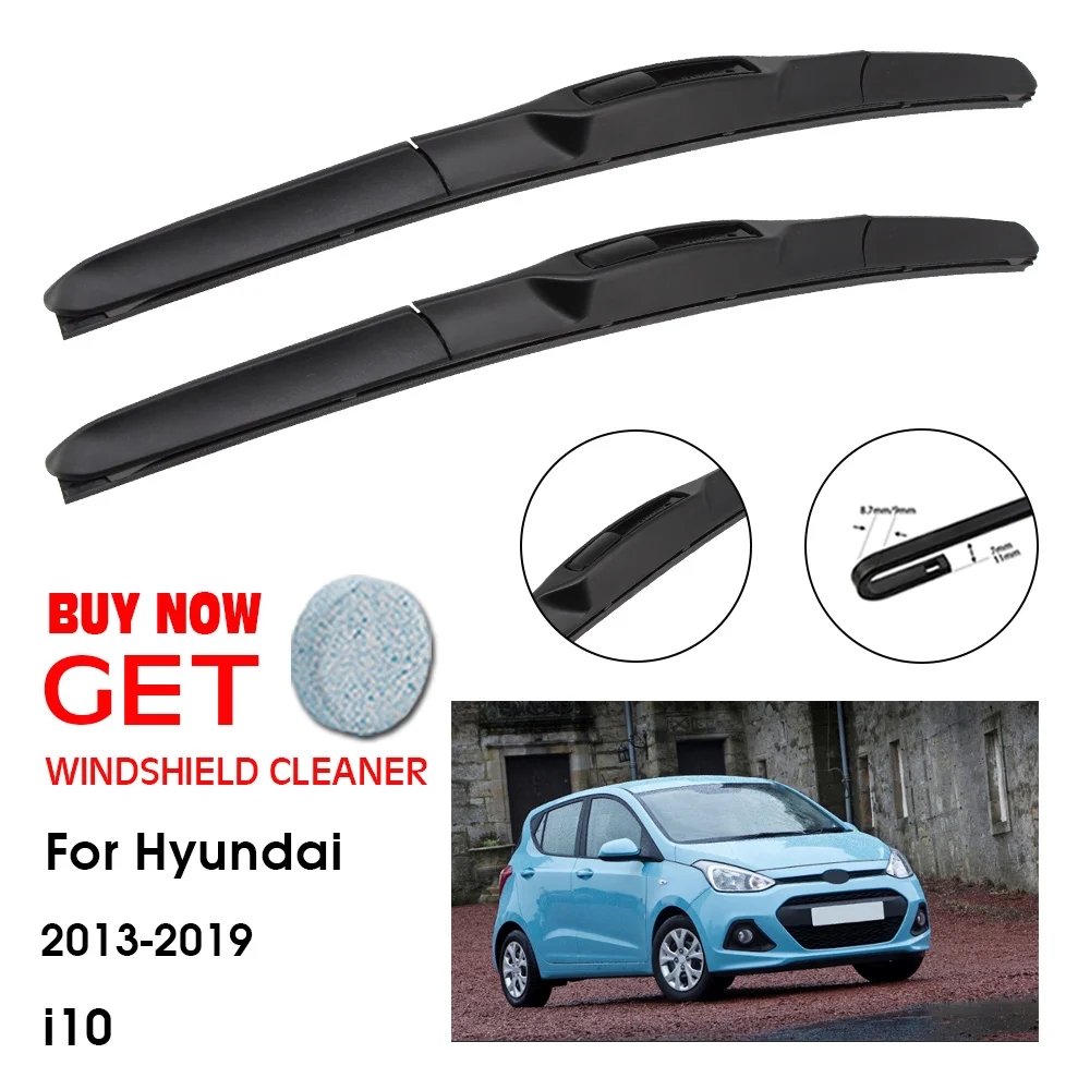 

Car Wiper Blade For Hyundai i10 22"+16" 2013-2019 Front Window Washer Windscreen Windshield Wipers Blades Accessories