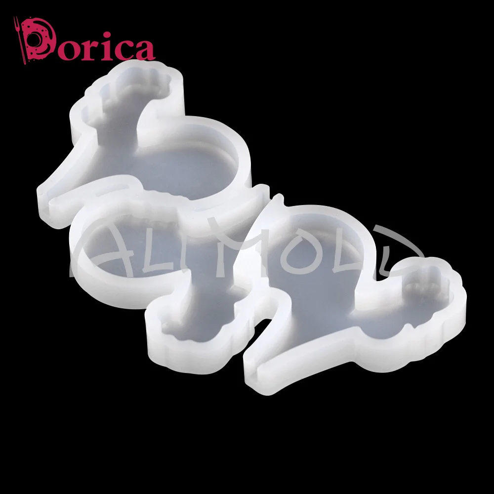 Dorica Mini Rooster Design Epoxy Lollipop Mold Chocolate Silicone Cake Mould Fondant Cake Decorating Tools Kitchen Bakeware