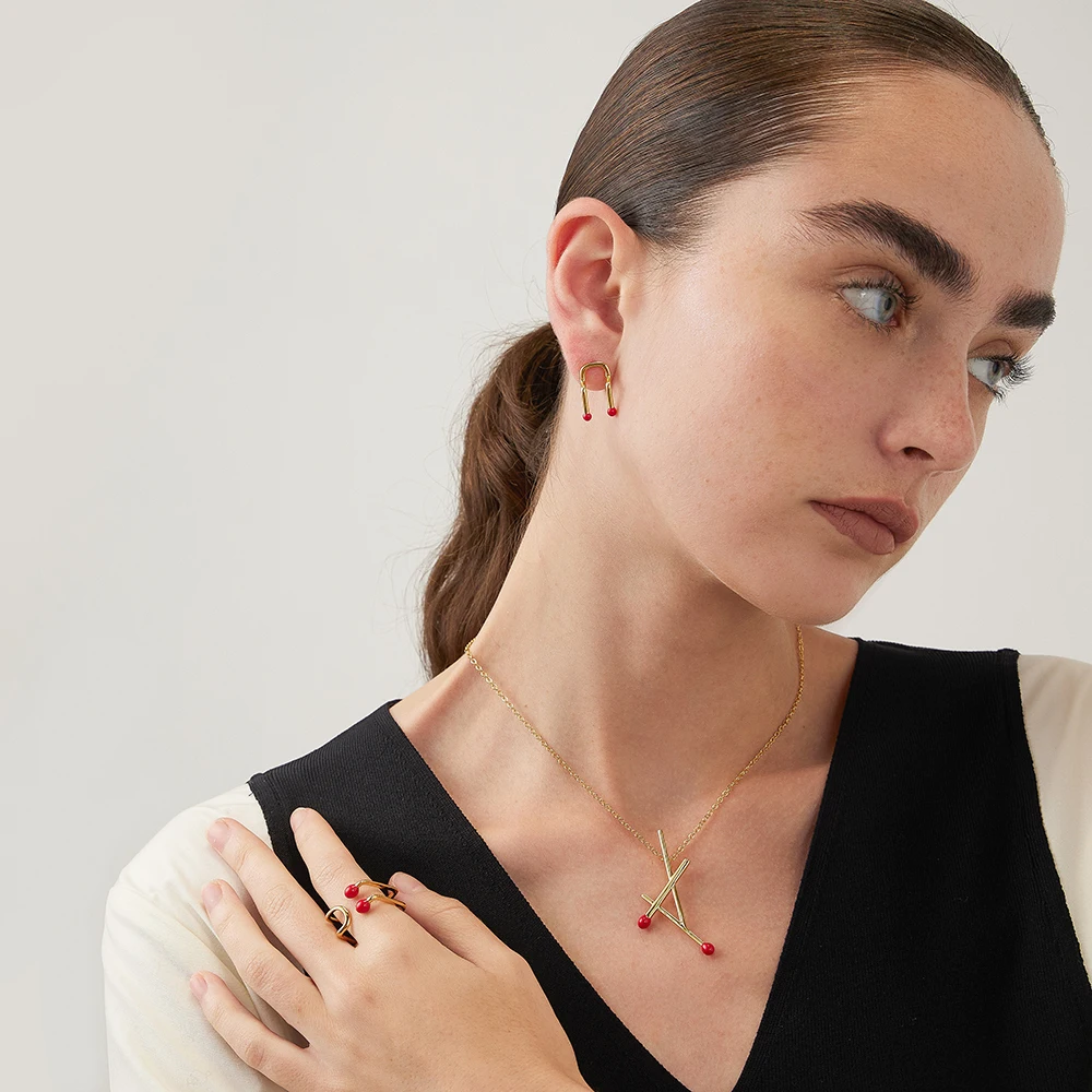 

ENFASHION ожерелье с подвеской в виде матча для женщин, ожерелья золотого цвета, новые модные украшения, рождественский подарок, колье P223353