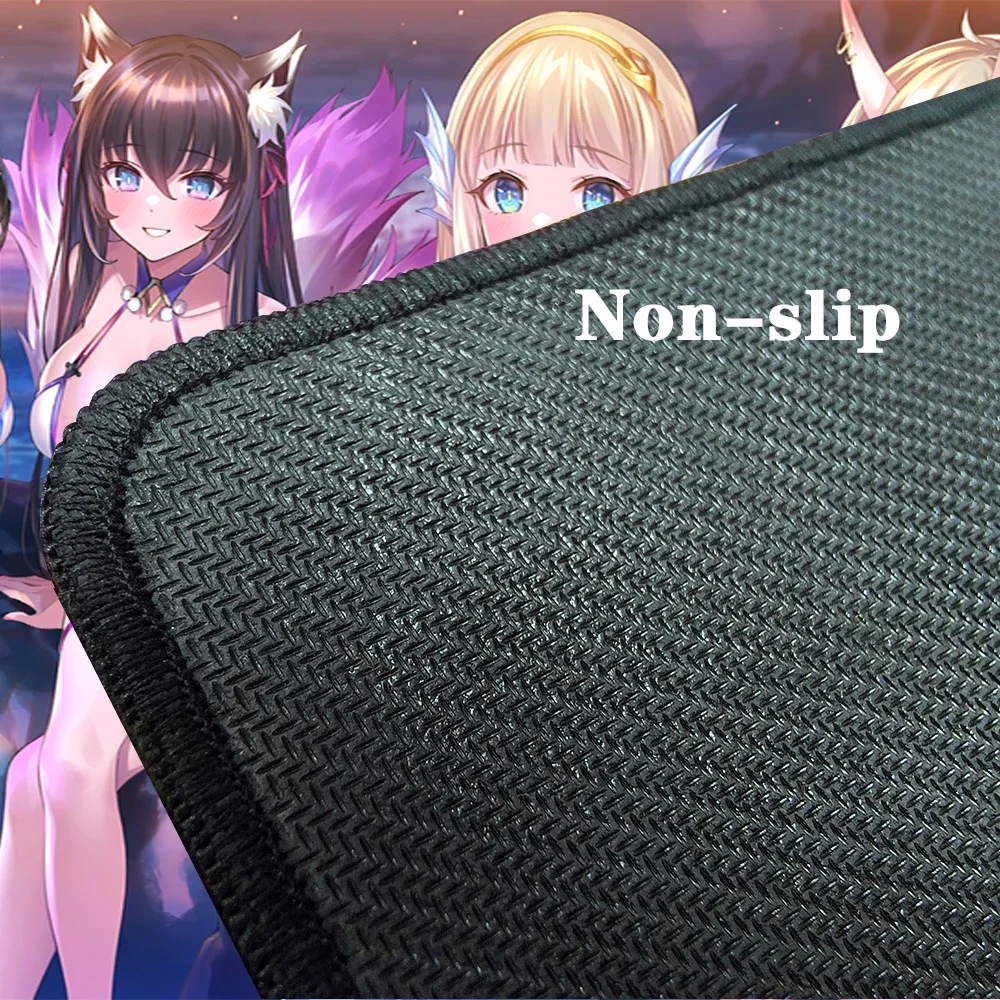 Bantalan Mouse Anime seksi Hentai mousepad besar alas Mouse komputer besar alas meja gadis cantik gadis lucu