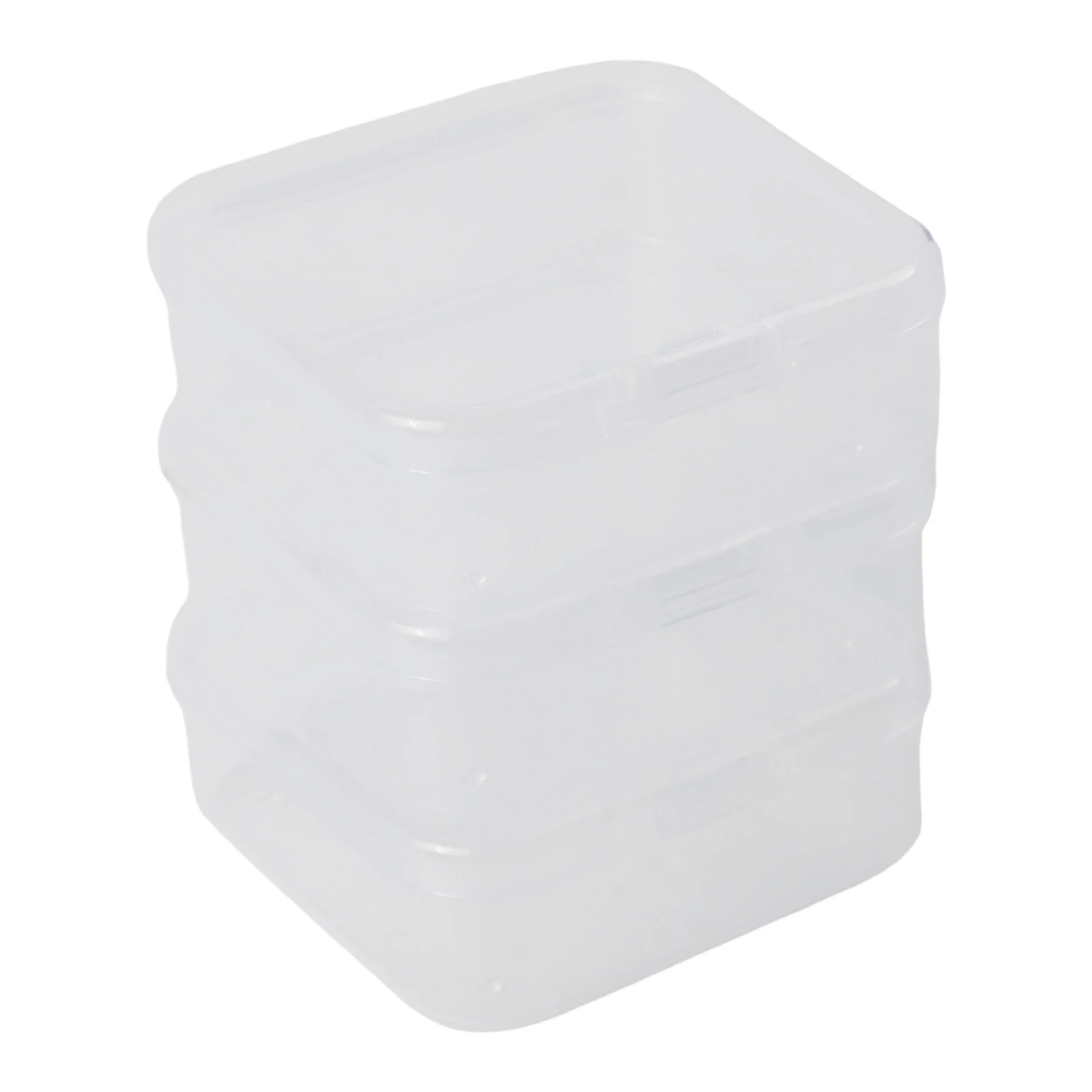 Portable craft bead organizer box with 61 clear compartments for small parts beads screws office supplies and household items
