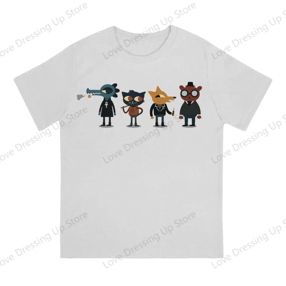 Night in the Woods - Best Buds Large printed cotton men's Tshirt Short Sleeve Tshirts  Sport Tops