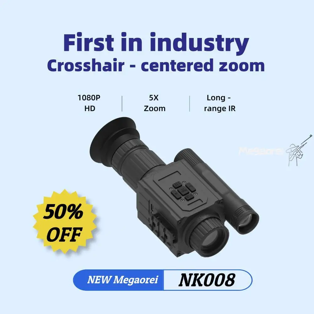

Bird-watching Scope Wildlife Observation Camera​​​​2026 Megaorei NK008 Digital Night Vision - 5X Zoom, 850/940nm IR, 4 Lenses,
