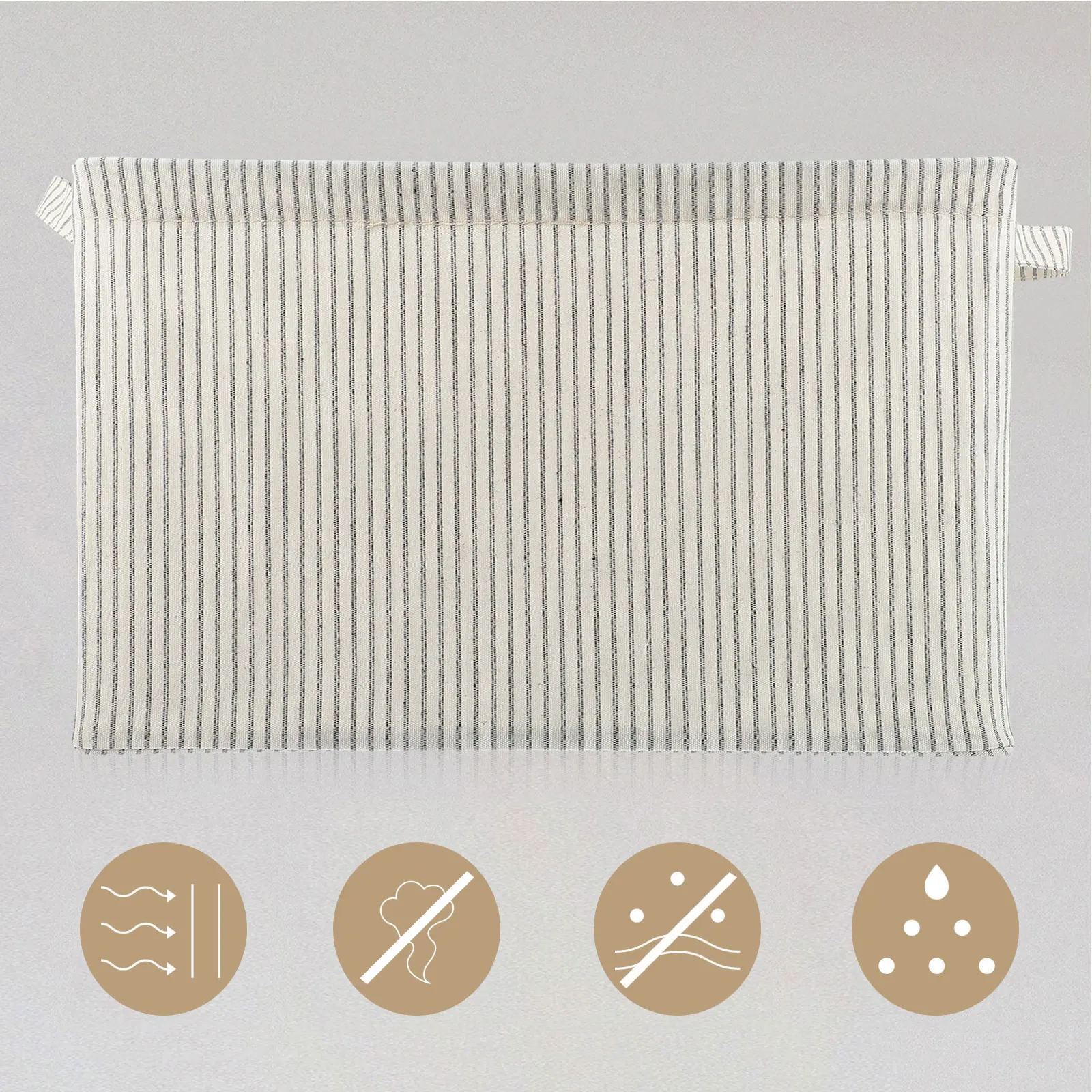 

Collapsible Storage Box Rustic Cotton Linen Home ganizer Safe Gentle Easy Cleaning for Makeup DIY Keys