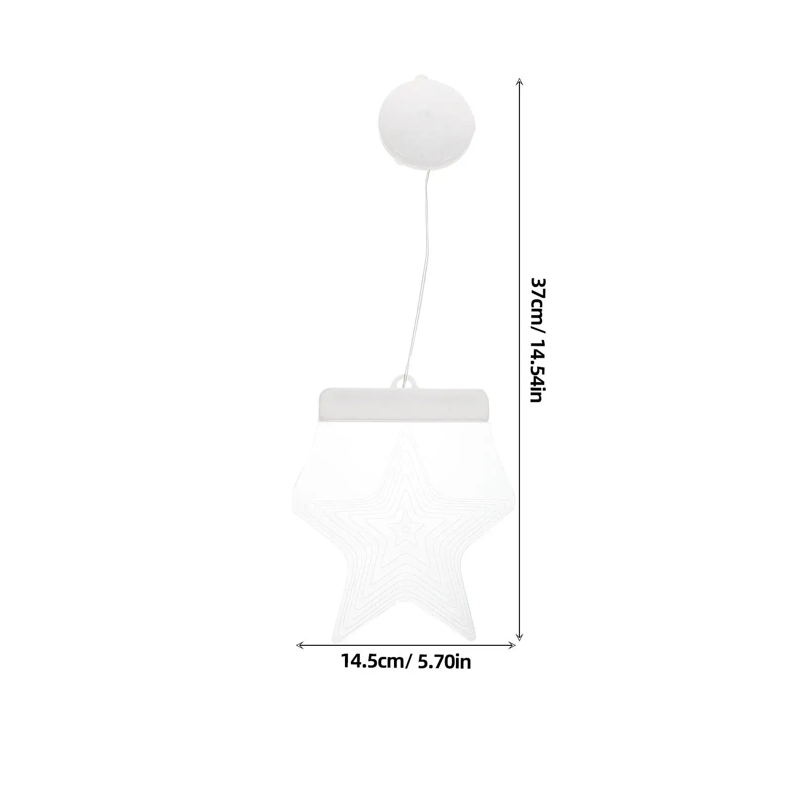 Christmas Tree Creative Suction Cup Hanging Lamp Night Light Plastic Window Lights