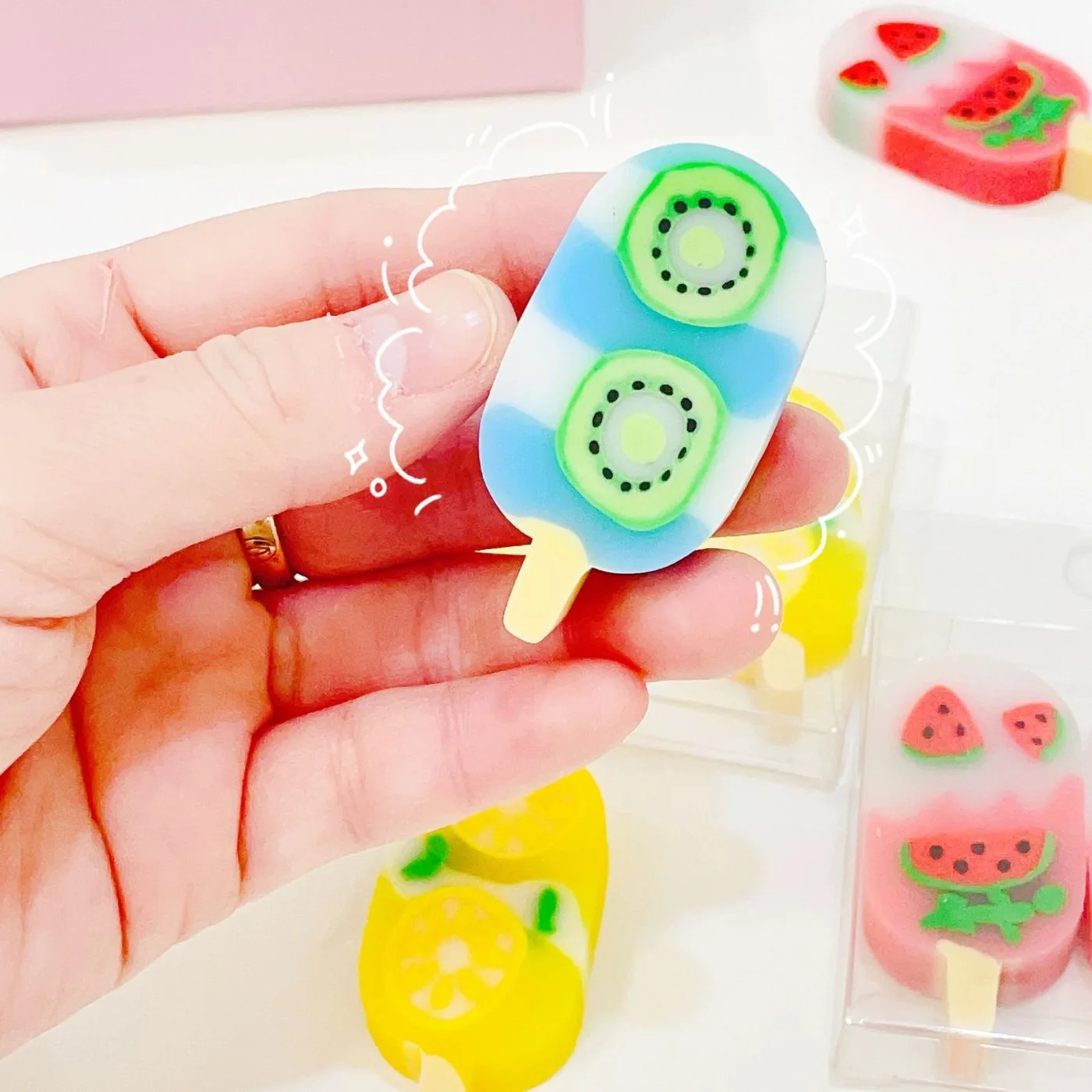 Practical Eraser Realistic Looking Lightweight Pencil Erasers Fruit Design Colorful Eraser Cute Erasers