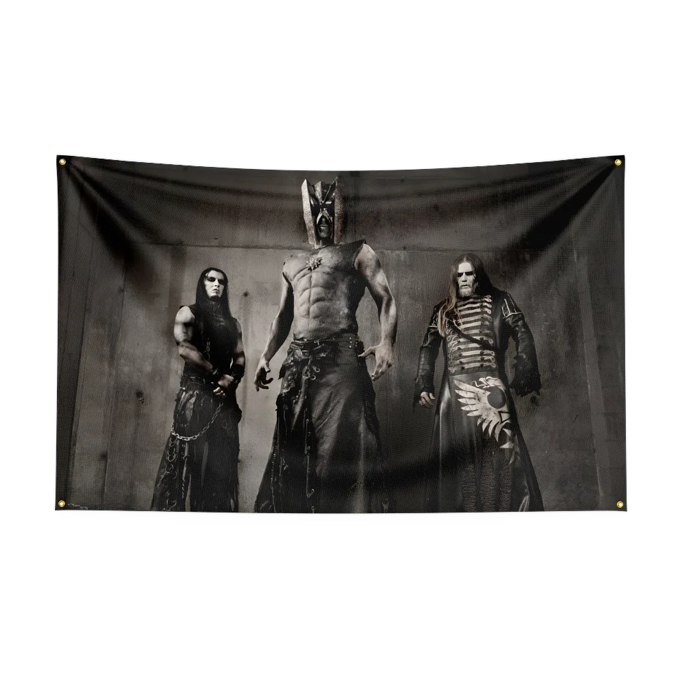 لافتة طباعة رقمية بوليستر لغرفة النوم ، علم فرقة موسيقى الروك الثقيلة ، فن حائط ، ديكور نسيج خارجي ، حيوانات ضخمة ، 3 × 5 أقدام