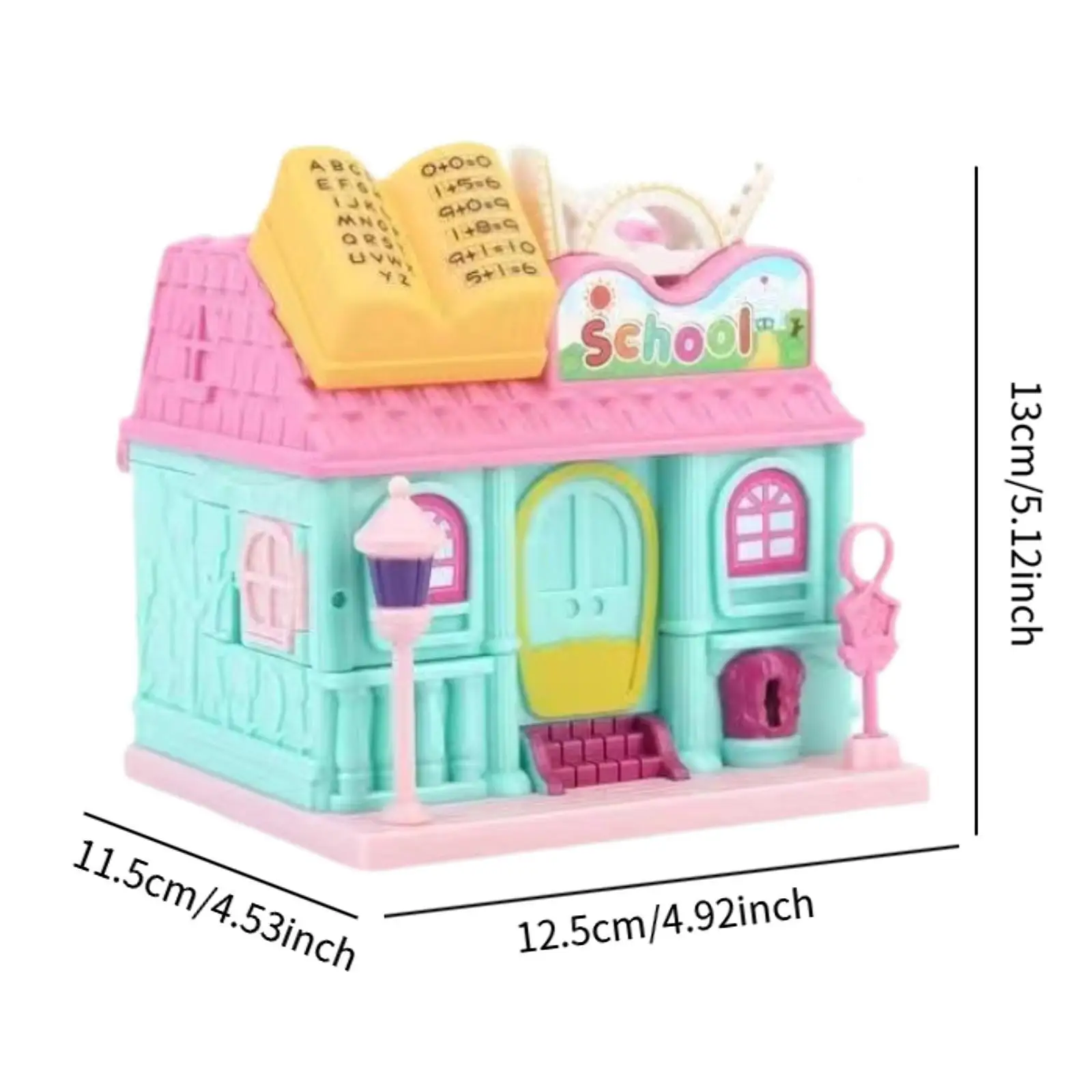 Ensemble de jeu Playhouse pour enfants, jouet de maison de courses pliable, bricolage à faire soi-même avec figurine et meubles, jeu pour cadeaux pour filles