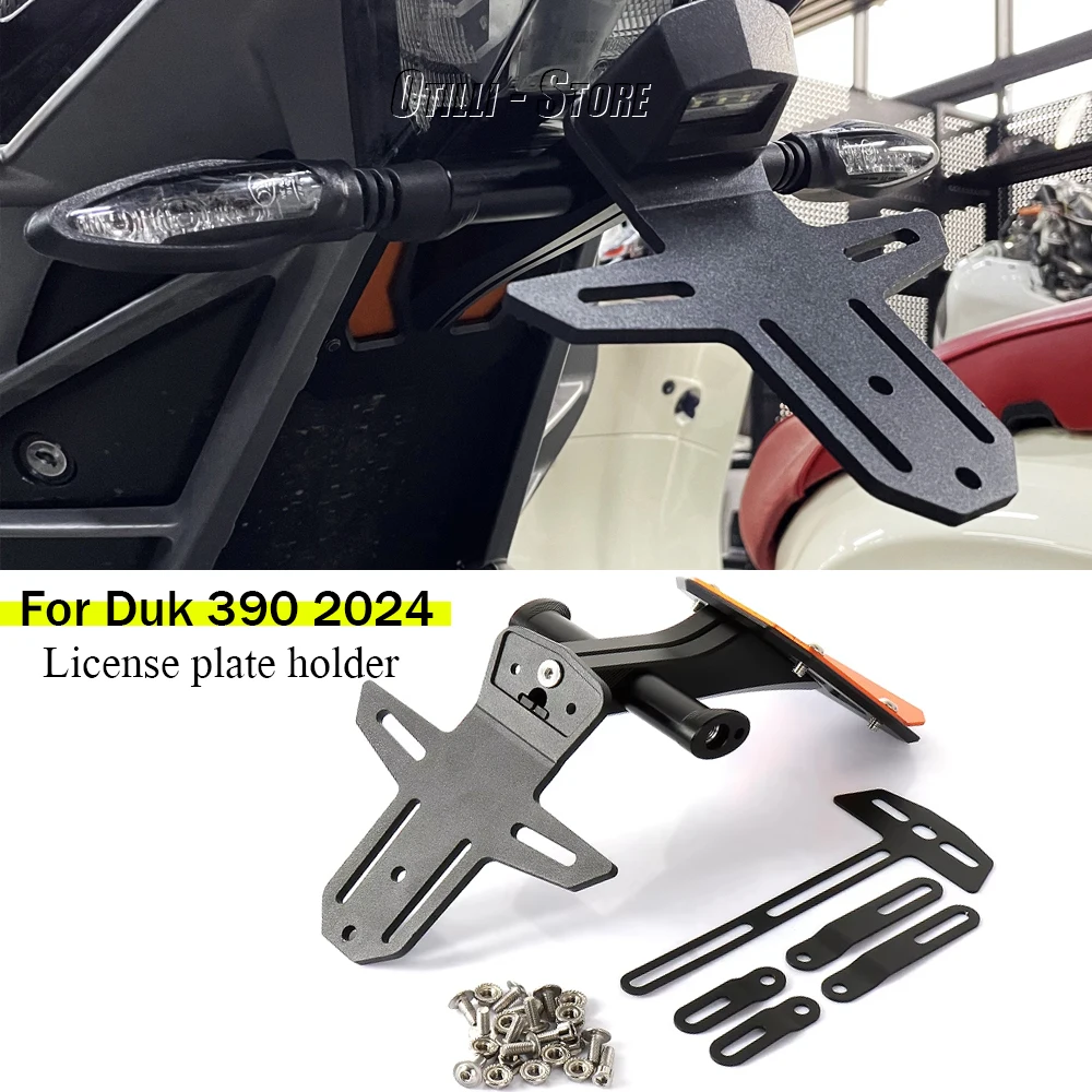 

For Duke 390 390Duke 390 DUEK 2024 Motorcycle accessories License Plate Holder Mount Tail Rear License Plate Bracket