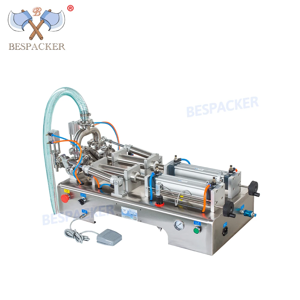 

Bespacker Double Heads Automatic Essential Oil Viscous Chocolate Chili Honey Stick Cream Paste Filler FIlling Machine