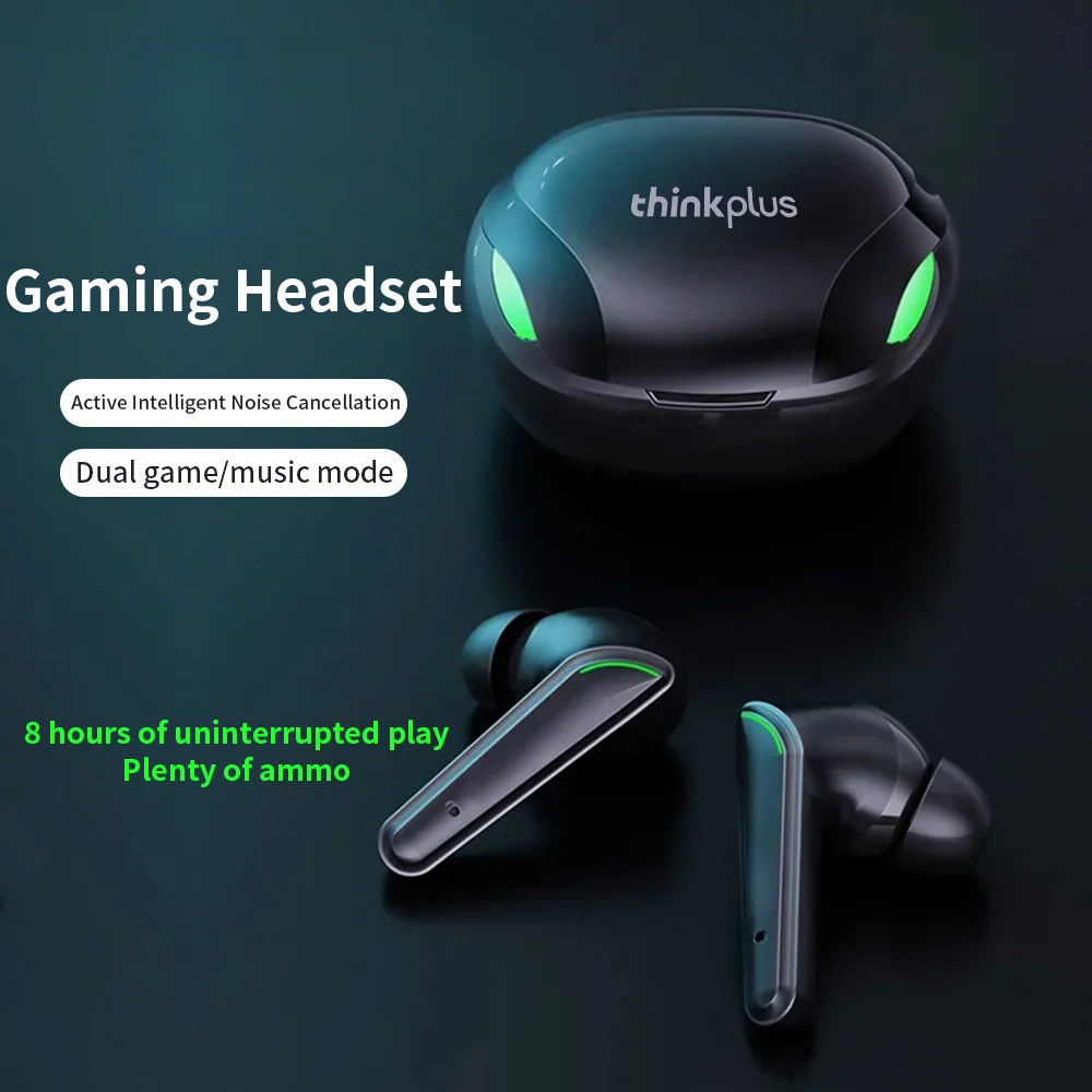 ThinkPlus  Wireless Gaming Earbuds Touch Control Bluetooth Earphones Stereo HD Talking With Mic Wireless Headphones