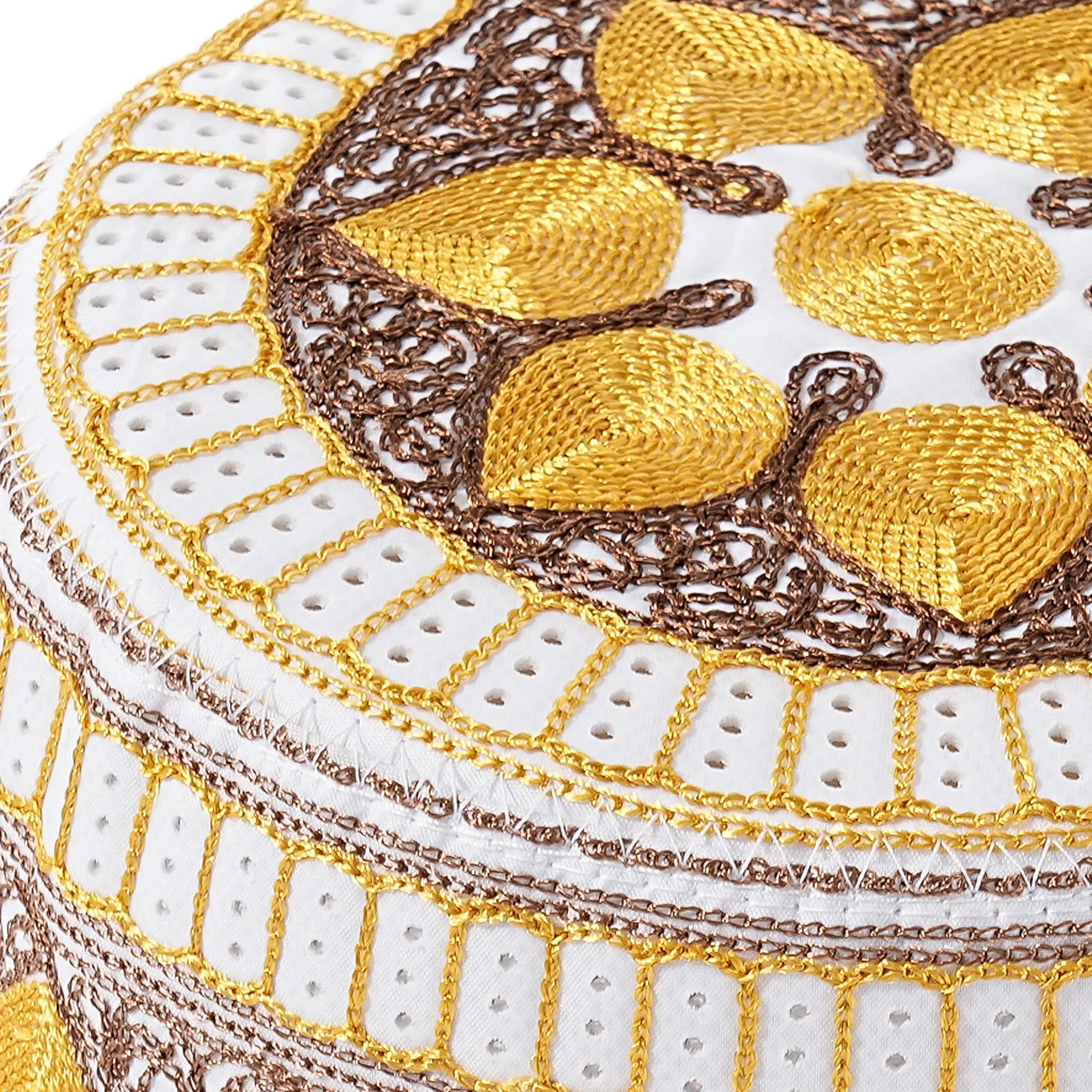 Nuovi uomini musulmani berretto di preghiera cappello di cotone ricamo per il tempo libero Arabia Saudita cappello islamico berretto da uomo foulard Topkippot turbante berretto saudita