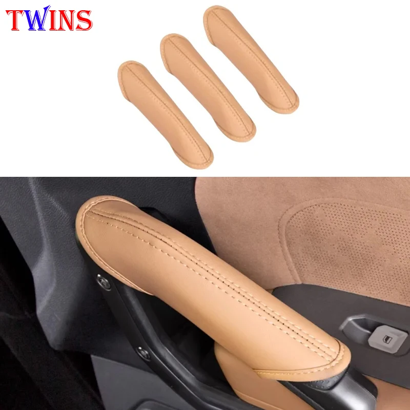 Car Three-door Handle Gloves Modified Leather Door Handle Gloves Car Interior Accessories Fit for Jetour Traveler T2 2023+