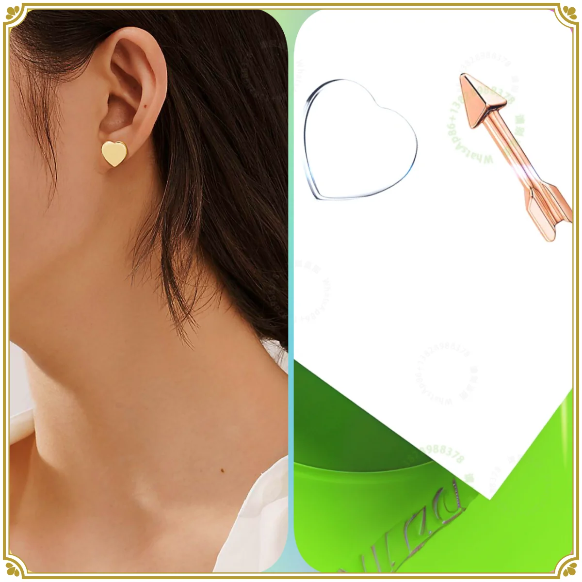

2025 S925 Love & Arrow Jewelry Earrings Women's Stud Earrings, Romantic Holiday Fashion Jewelry