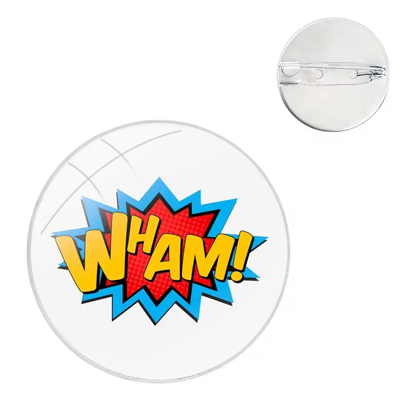 Pins Abzeichen Metall Broschen für Kleidung Rucksack Dekoration Geschenk Wham Regenbogen Logo