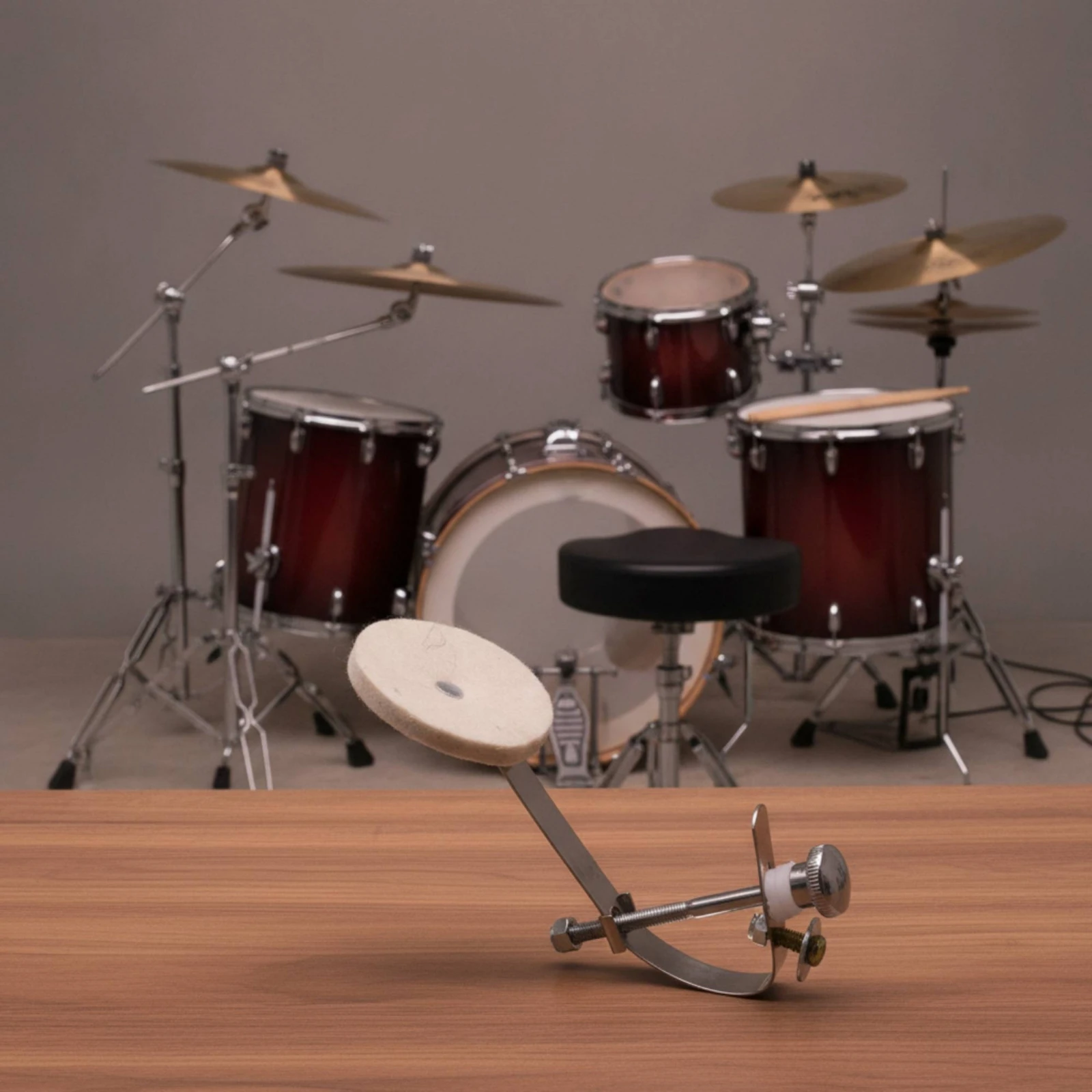 Snare Drum Mute Pad Effective Snare Drum Damper Compact Quiet for Drummers, Late-Night Playing