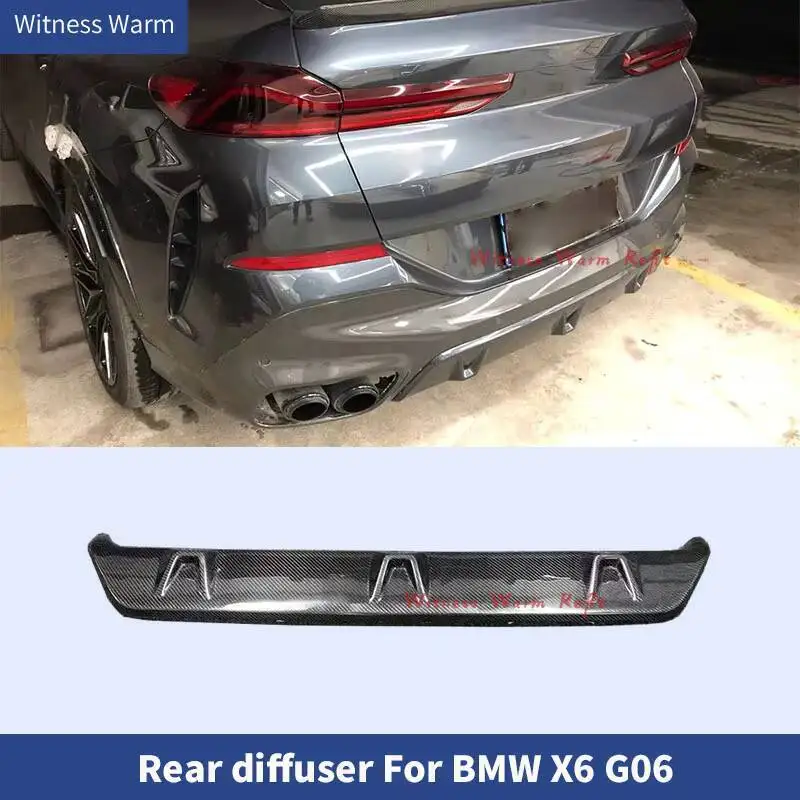 Auto Heckstoßstange Diffusor Lip Spoier Kohlefaser für Bmw X6 G06 2019-2021