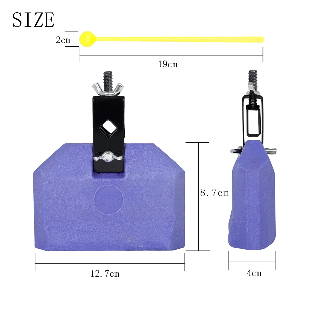 SLADE Drum Cowbell Set Accompany  Accessories Jazz Style Music ABS Material Cheering Bell Percussion Drum Parts & Accessories