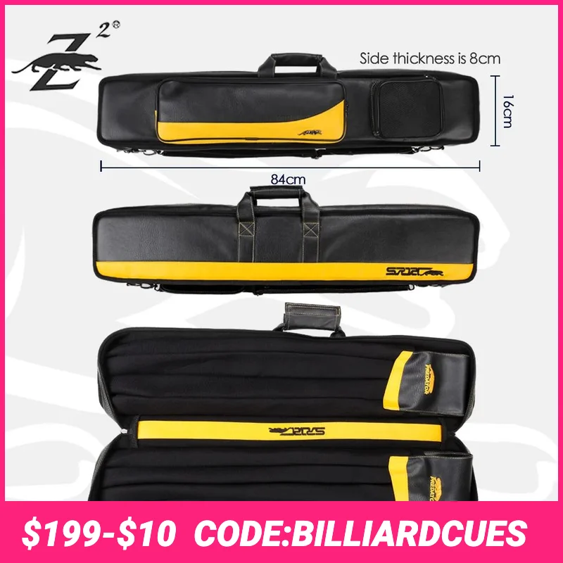 

Pool Cue Case 4 Butts 8 Shafts Billiard Pool Cue Bag 2 Colors Pool Stick Carrying Case 12 Holes Case PU Leather High capacity