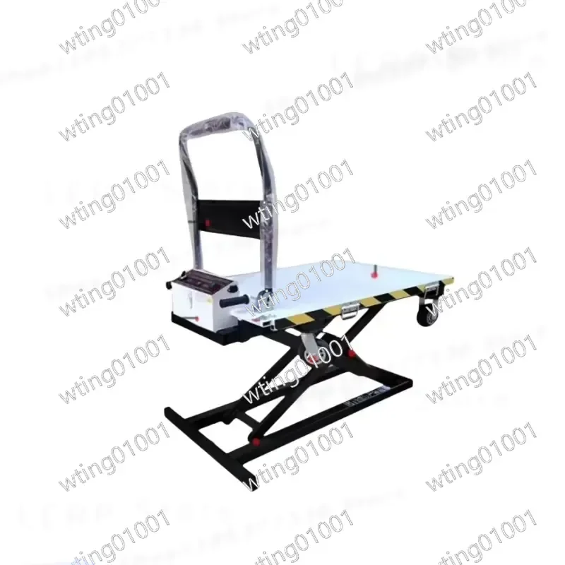 for Portable Electric Scissor Lift with Slide Rail Mobile Cart Hydraulic Loading Platform for Hotel Cargo Unloading Manual