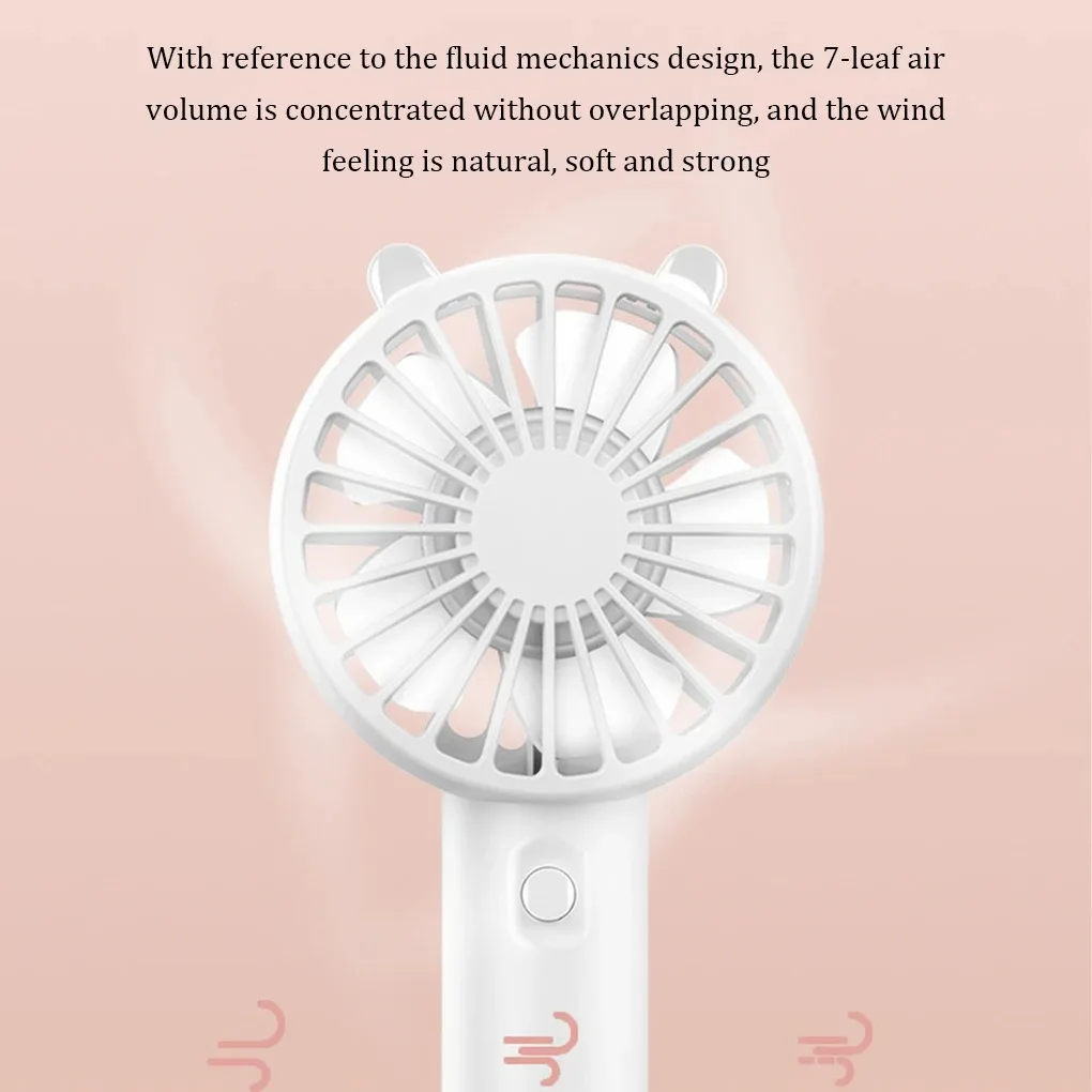 Portable Mini Fan USB Rechargeable Fans Handheld Fans Desk Table Fan Air Conditioner Mute Cooler for Outdoor Home Office School