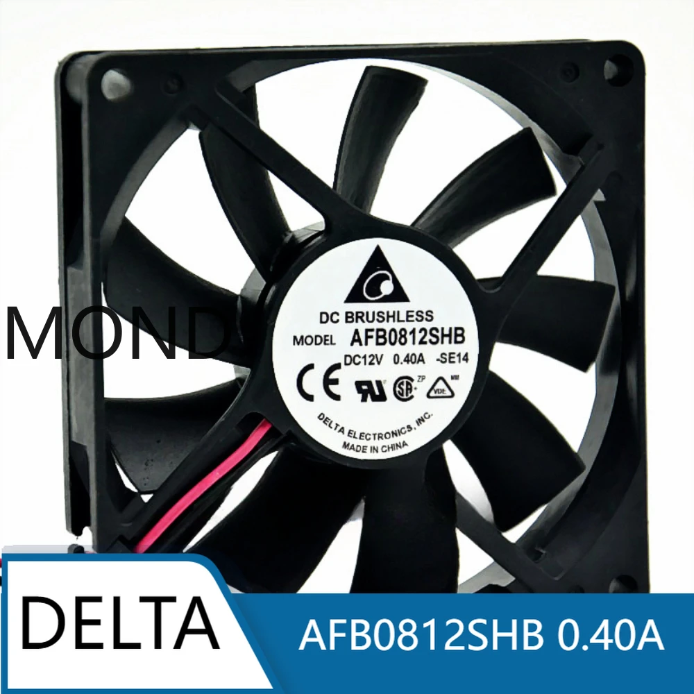 

Delta AFB0812SHB 8015 12V 0.40A 8CM Double Ball High Airflow Fan