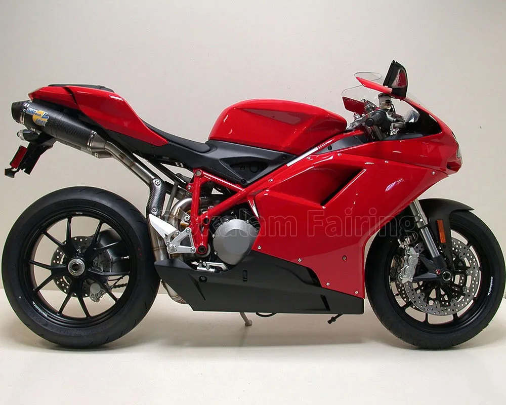 For Ducati 848 1098 1098S 1198 07-11 2007 2008 2009 2010 2011 Red Black ABS Motorcycle Fairing (Injection Molding)