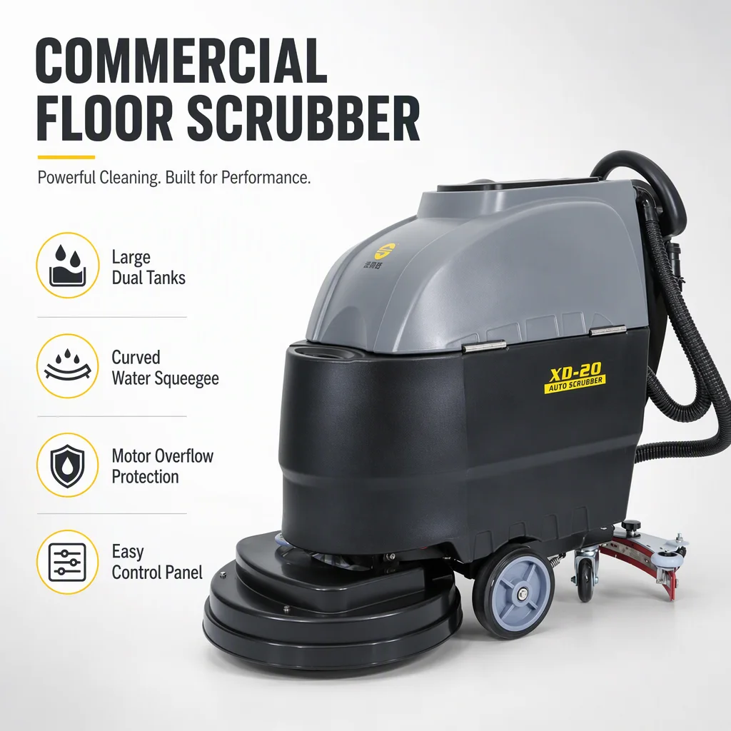 Floor Scrubber Machine Walk Behind - Factory Supply 510mm Walk Behind Corded