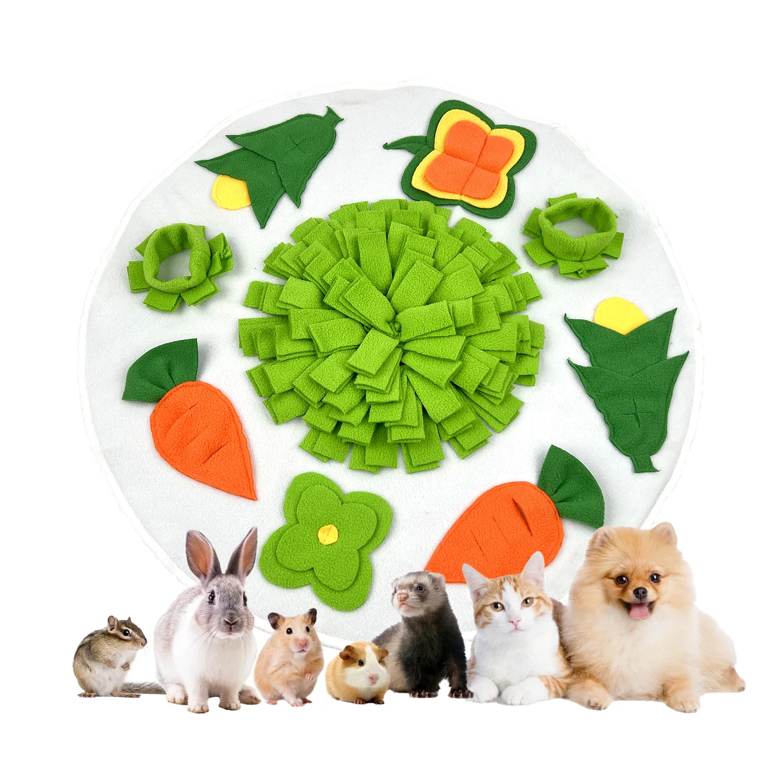 

Pet Dog Foraging Pad To Relieve Boredom and Relieve Emotions Round Pet Supplies Hamster Sniffing Puzzle Sniffing Nest Pad