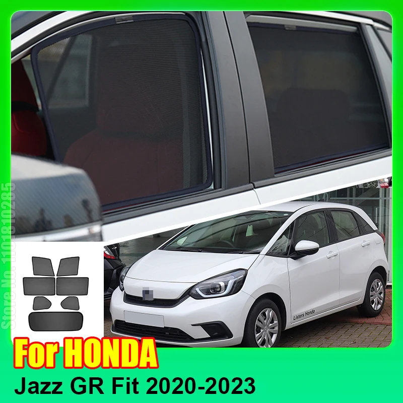 

Автомобильный Магнитный солнцезащитный козырек для Honda Jazz GR Fit 2020 2021 2023, передняя ветровая занавеска, задняя зеркальная козырек