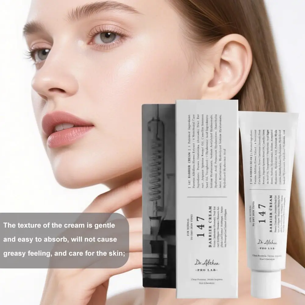345 Relief Cream Feuchtigkeitscreme zur beruhigenden Wiederherstellung Gesichtscreme Teebaumblattwasser Niacinamid Koreanische Hautpflege für alle Hauttypen – Detail 2