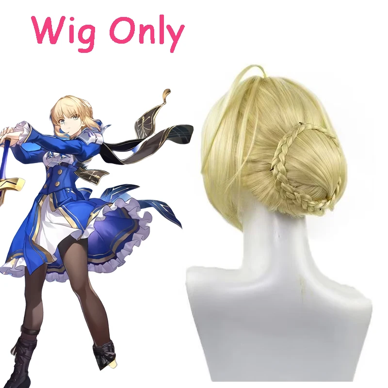 Nieuwe 2025 Anime Game Honkai Star Rail Sabre Pruik Cosplay Kostuum Volledige Set Fate Stay Night HSR Sabre Cosplay Jurk Uniform