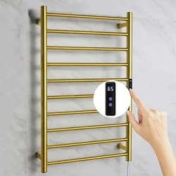 Electric Bath Towel Rack Heating Electric Towel Holder Electric Towel Heater Rack 110CM*52CM, Hidden/Exposed Installation,