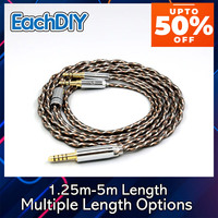 TypeX Litz Shielding 7n OCC Earphone Cable For Hifiman Sundara Ananda v3 HE1000se HE1000v2 HE6se he400se Arya XS He-35x 8880