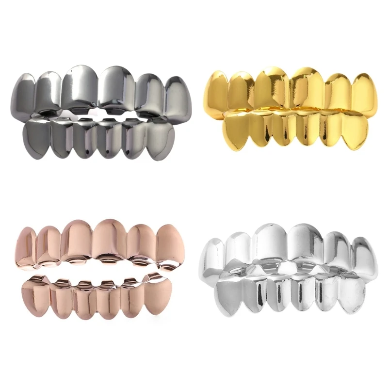 Removable Mouth Grillzs for Hip Hop Enthusiasts Unisex Teeth Accessories