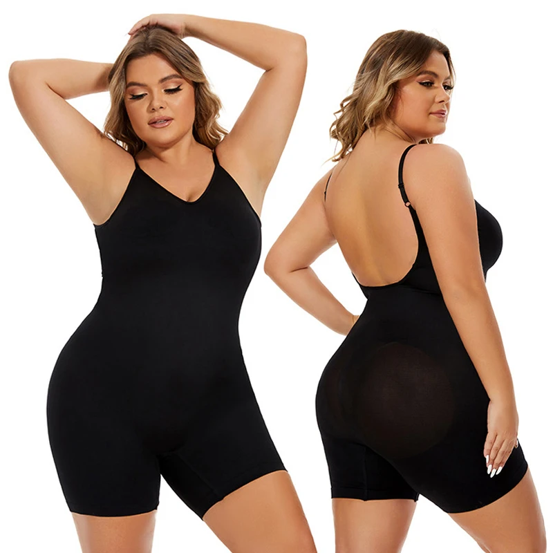 Compression Bodysuit Backless Sexy Lingerie Slimming Jumpsuit for Women Tummy Control Hip Enhancer Reducing and Shaping Girdles