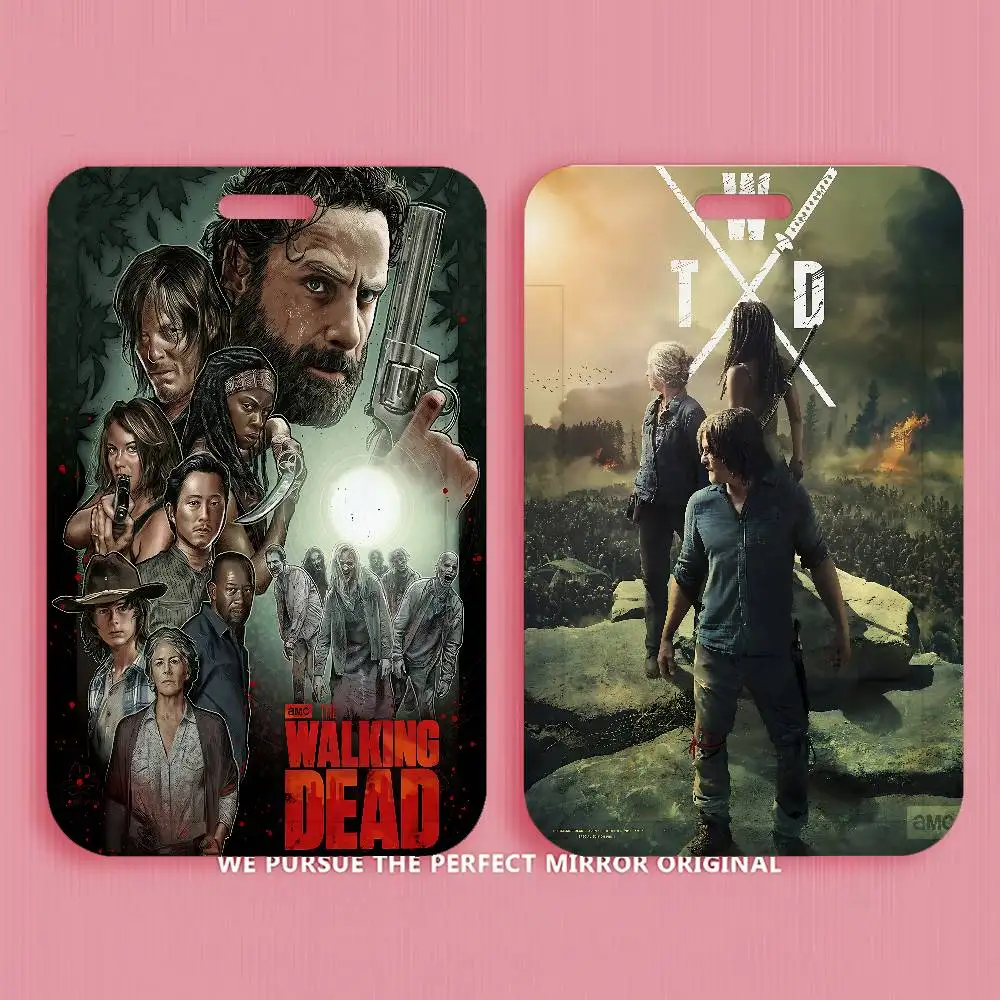 The Walking Dead Badge Holder Lanyards Keychain Women New Card Holders Neck Straps Student Credential For Gift