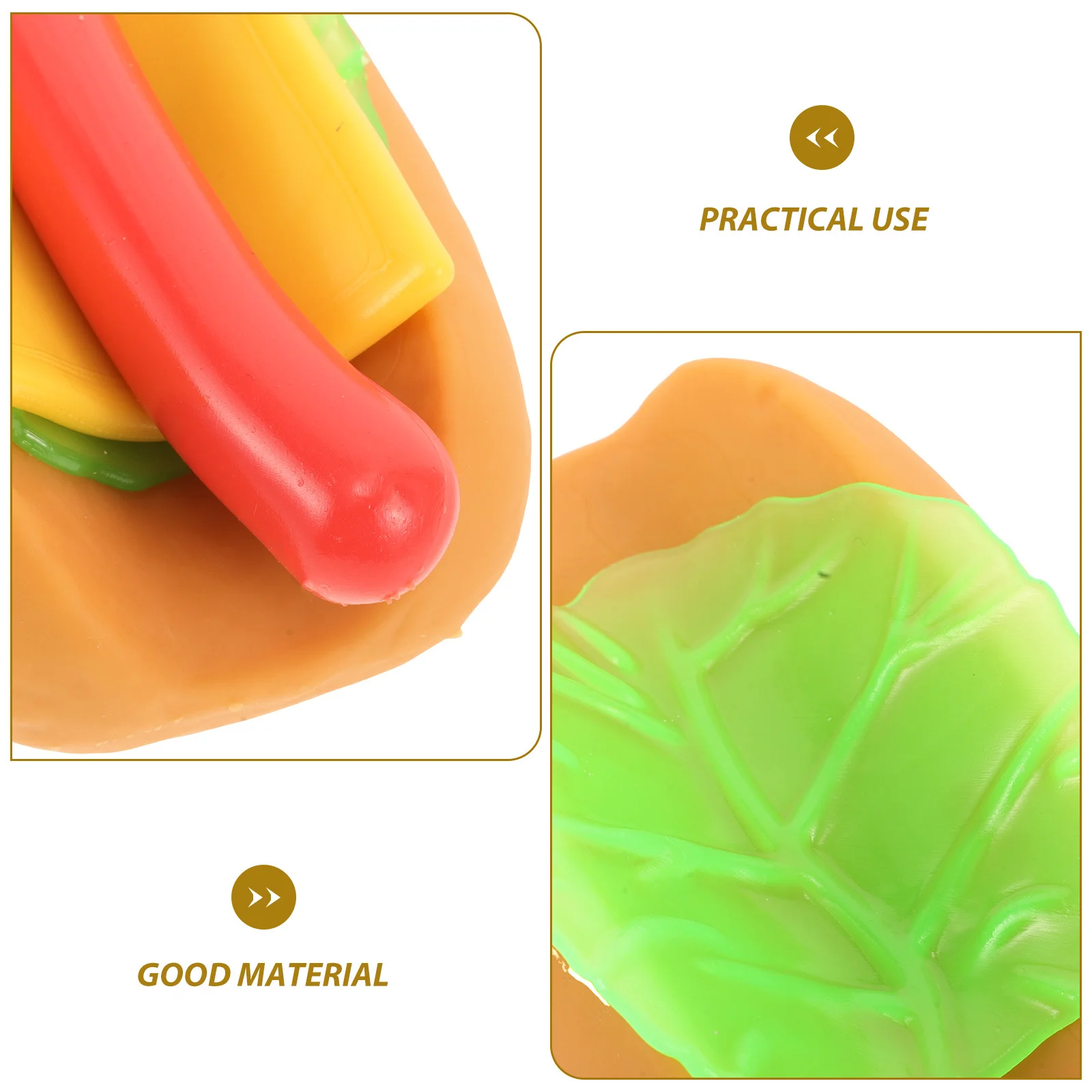 Hot Dog Squeeze Creative Fidget Plaything For Kids Stress Relief Funny Kawaii Sensory Fake Food Party Favors Decorative